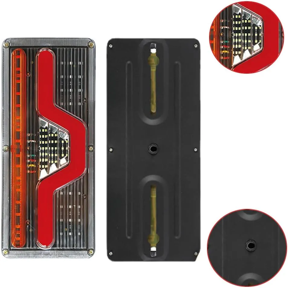 LED Trailer Light, LED Reverse Light, Trailer Light, Rear Tail Light, Suitable for Most 24V Vehicles Trucks, Trailers, Semi-Trailers, Travel Trailers, Dump Trucks, 41 * 14cm/16 * 5.5in