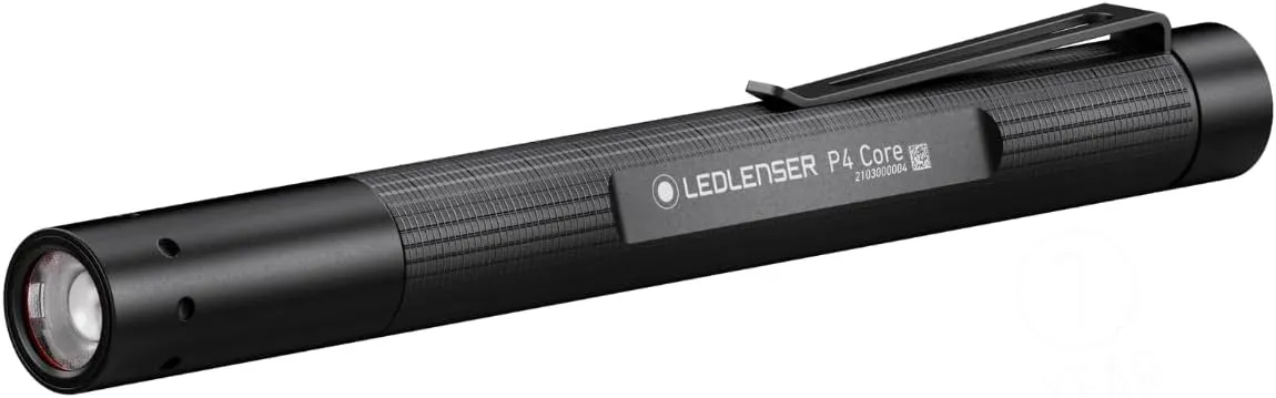 Ledlenser 502598 P4 Core Handy Light, Pen Light, Compatible with Alkaline Batteries