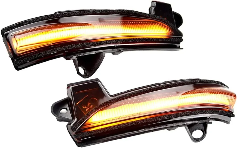 Left Right Led Side Mirrors Sequential Dynamic Turn Signal Lights Blinker Indicator Strip Compatible with 2013-2020 Ford Fusion