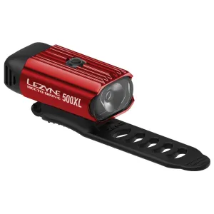 LEZYNE Hecto Drive 500XL Bicycle Headlight LED Front Bike Light, Red