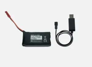 Li-Ion Battery and Charger for Sky Viper Nova Light Show Drone 1200mAh 3.7V