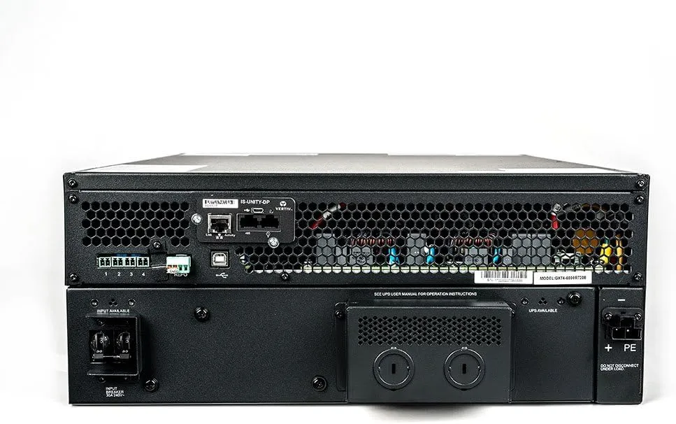 Liebert GXT4 UPS w/Network Card - 6000VA/4800W 208V/120V, Online Double Conversion Rack Mount/Tower UPS, Uninterruptible Power Supply, Sine Wave, AVR, Battery Backup(GXT4-6000RT208)