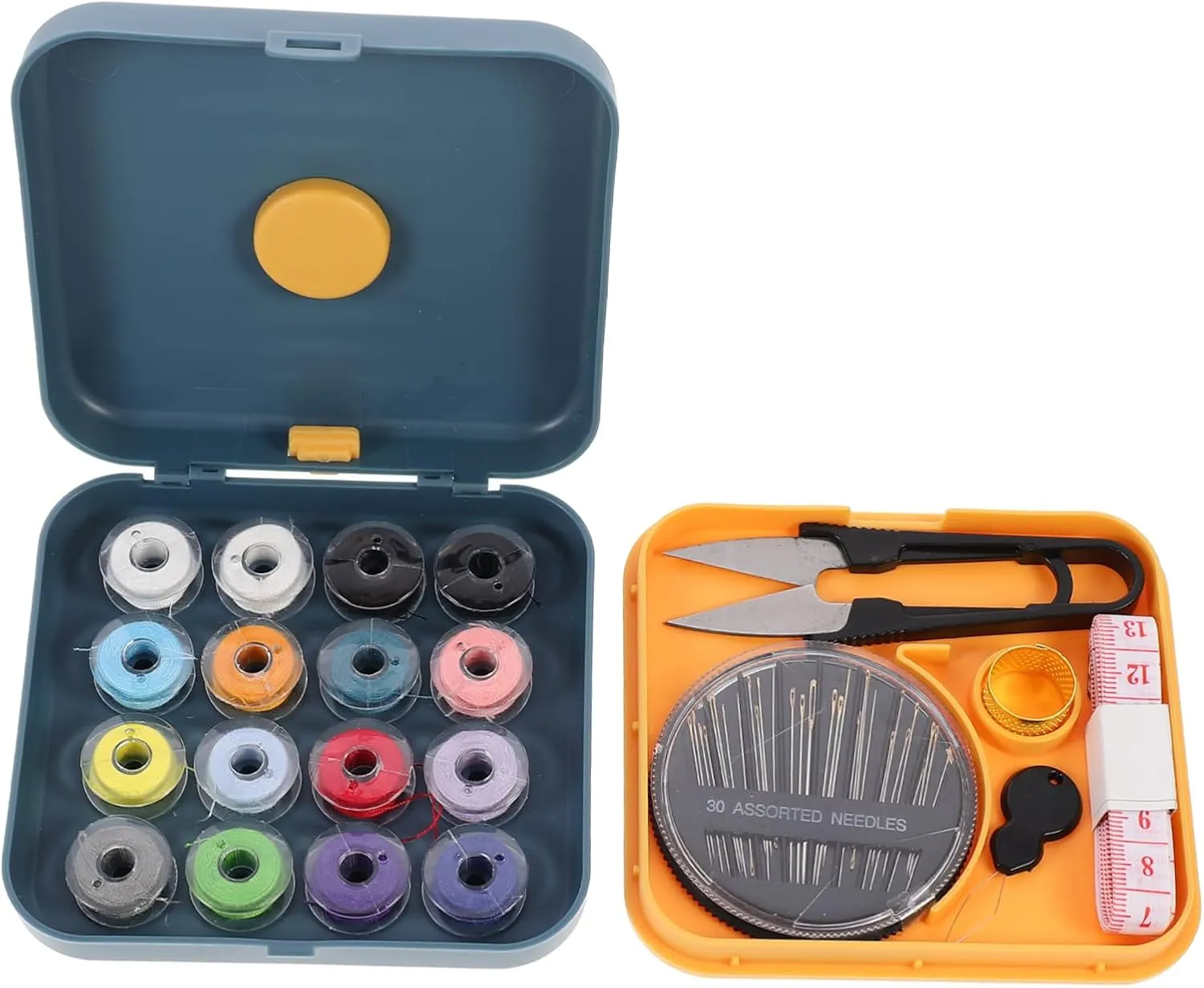LIFKOME DIY Sewing Kit 1 Set Home Hand Sewing Thread Tools Portable Storage Box