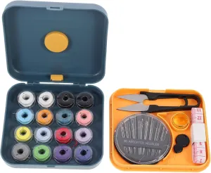 LIFKOME DIY Sewing Kit 1 Set Home Hand Sewing Thread Tools Portable Storage Box
