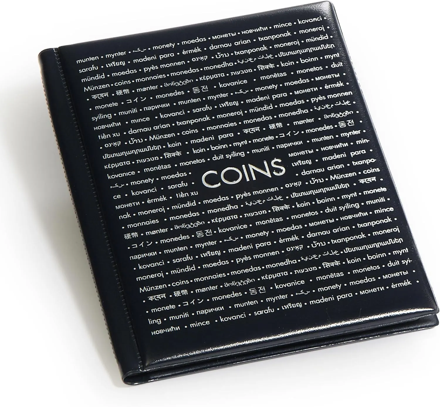 LIGHTHOUSE - Pocket Album for Coins - Travel Size with Sliding Inserts to Store and Display 96 Raw Coins up to 33 mm (8" x 6" x 1/2")