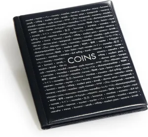 LIGHTHOUSE - Pocket Album for Coins - Travel Size with Sliding Inserts to Store and Display 96 Raw Coins up to 33 mm (8" x 6" x 1/2")