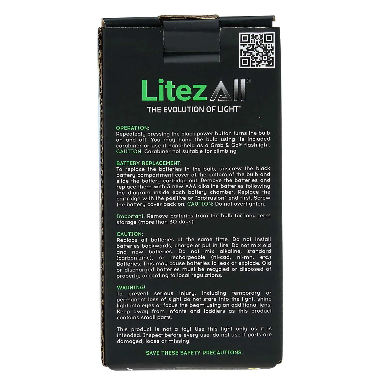 LitezAll PortaBulb® with Carabiner