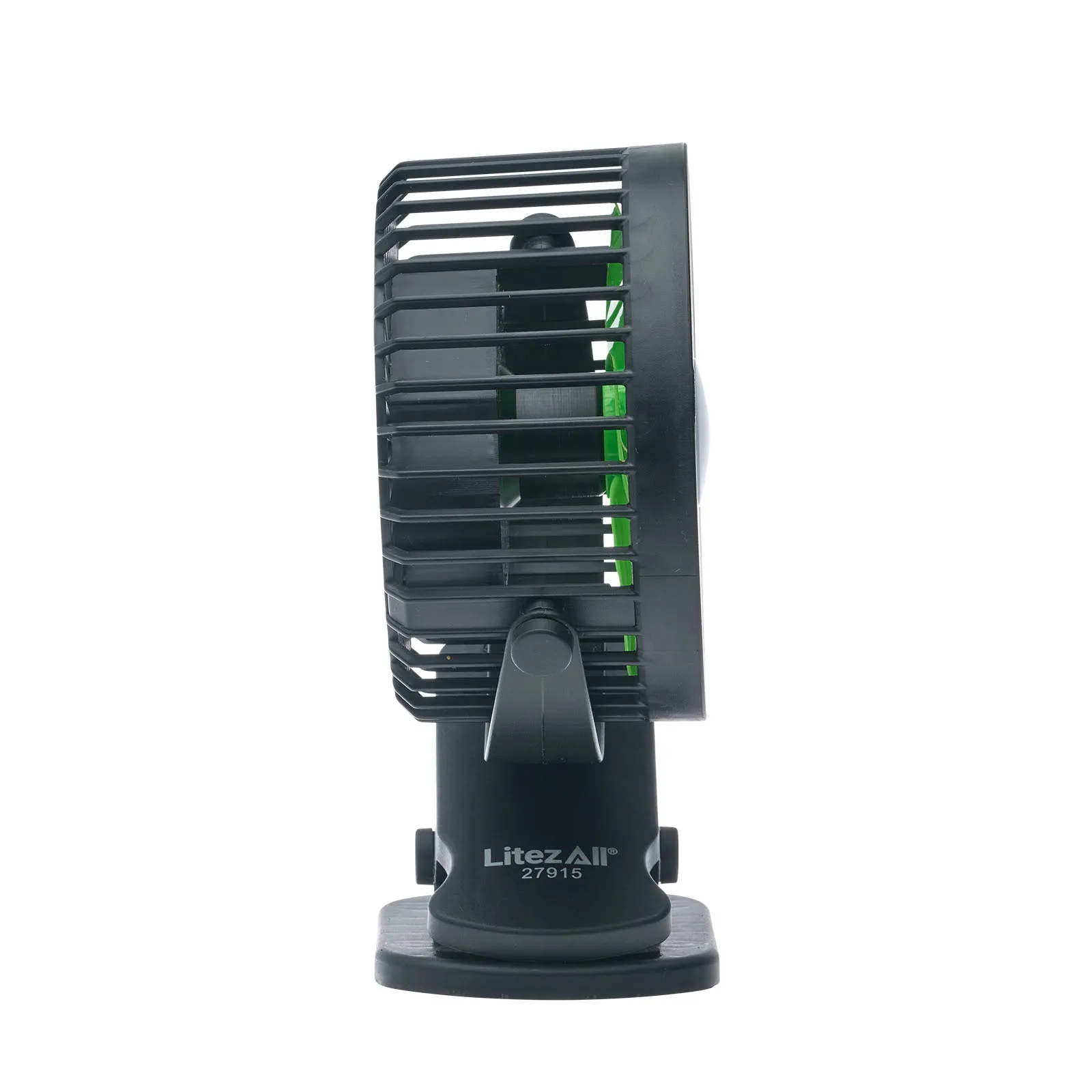 LitezAll Rechargeable Clip On Fan with Light