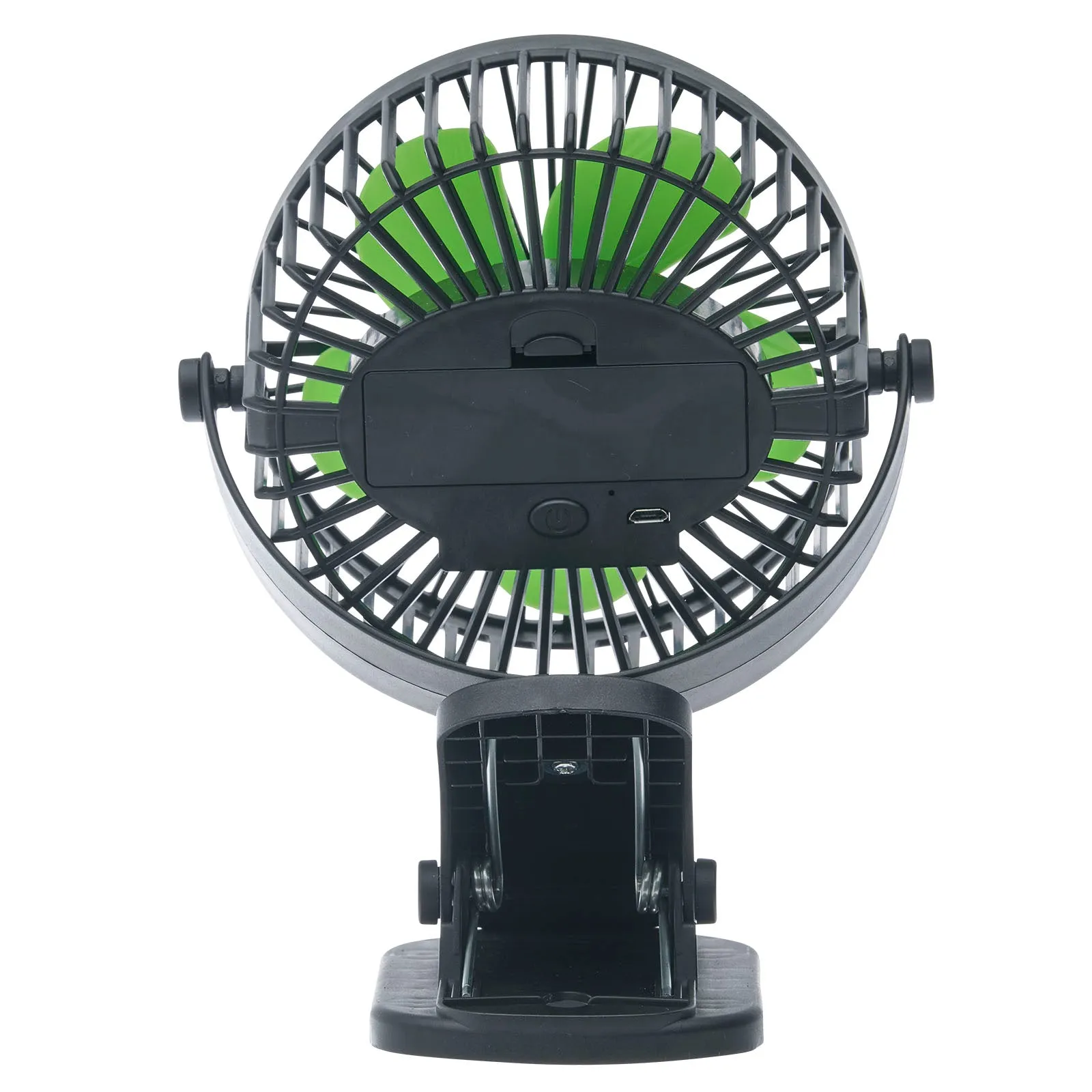 LitezAll Rechargeable Clip On Fan with Light