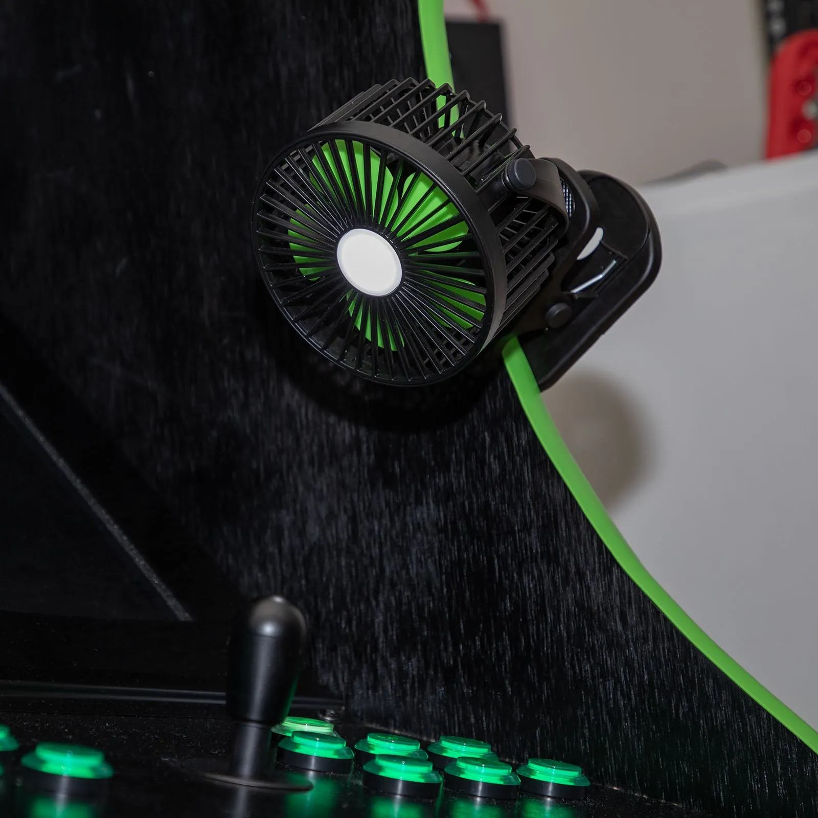LitezAll Rechargeable Clip On Fan with Light