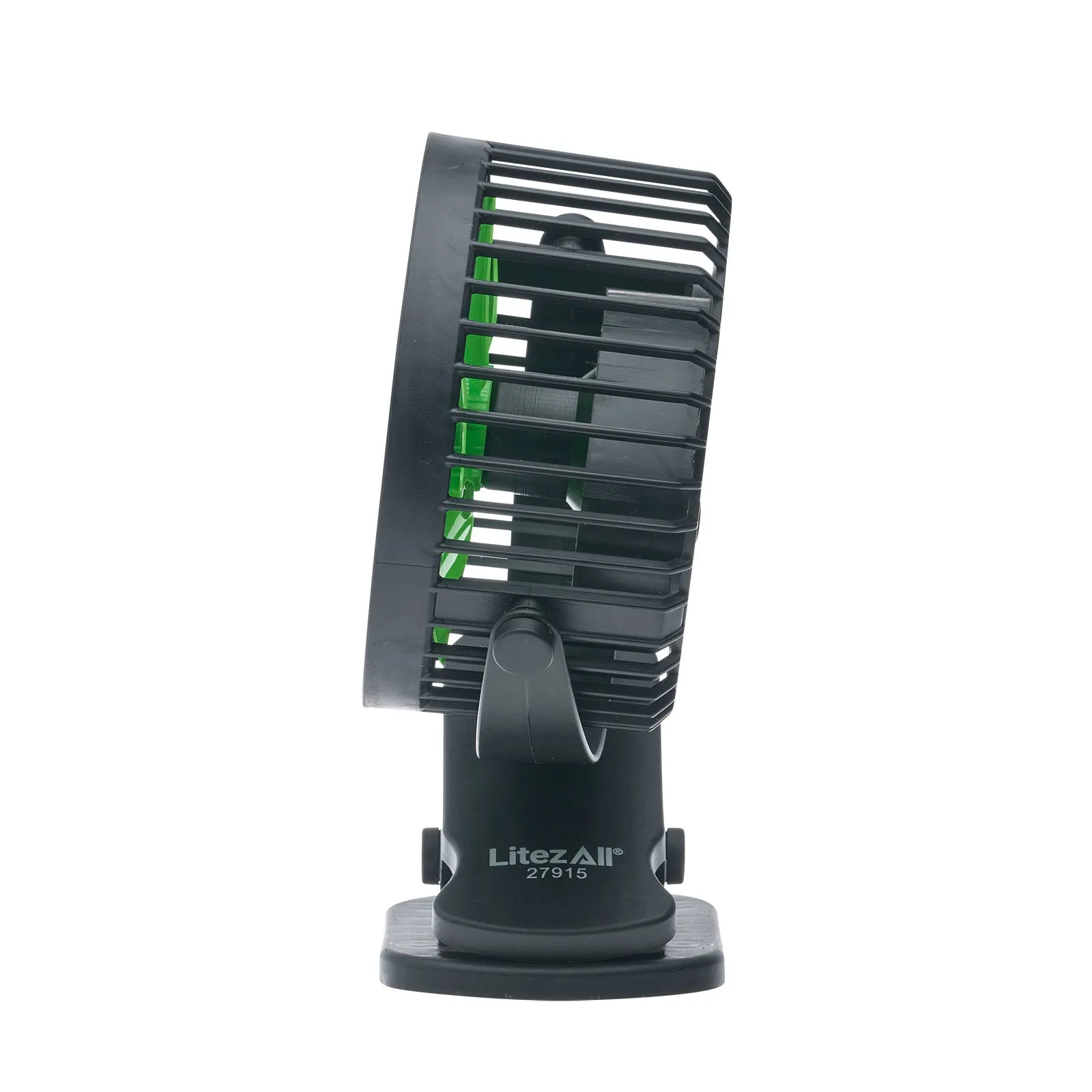 LitezAll Rechargeable Clip On Fan with Light