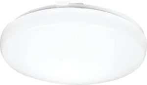 Lithonia Lighting 14 Inch Round LED Flush Mount Ceiling Light, Low Profile Modern Ceiling Light Fixture, 4000K Cool White Color Temperature, Dimmable, White (FMLRL 14 20840 M4)