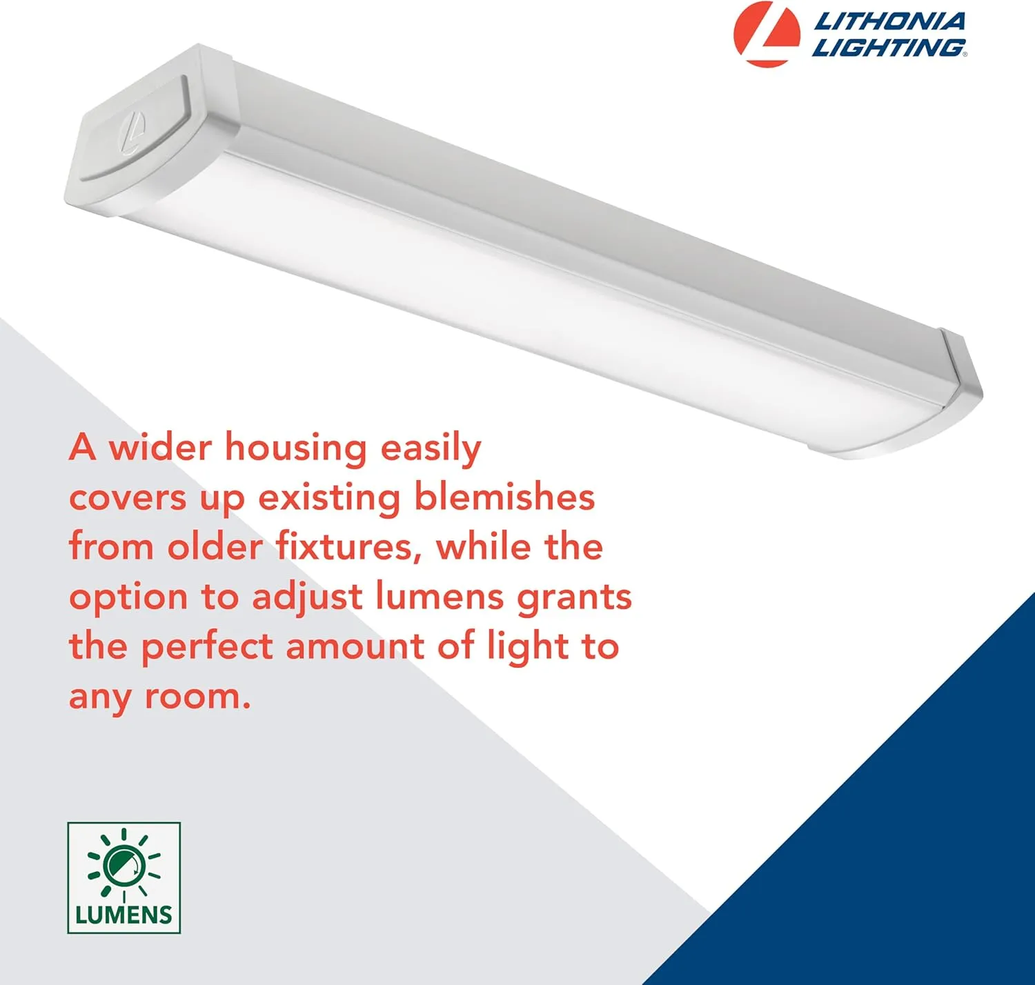 Lithonia Lighting 4-Foot FML4W 10-Inch Wide Housing 4000K Cool White LED Wraparound 5000LM with 0-10 Volt Dimming, White (FML4W 48 5000LM 840 ZT MVOLT)