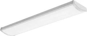 Lithonia Lighting 4-Foot FML4W 10-Inch Wide Housing 4000K Cool White LED Wraparound 5000LM with 0-10 Volt Dimming, White (FML4W 48 5000LM 840 ZT MVOLT)