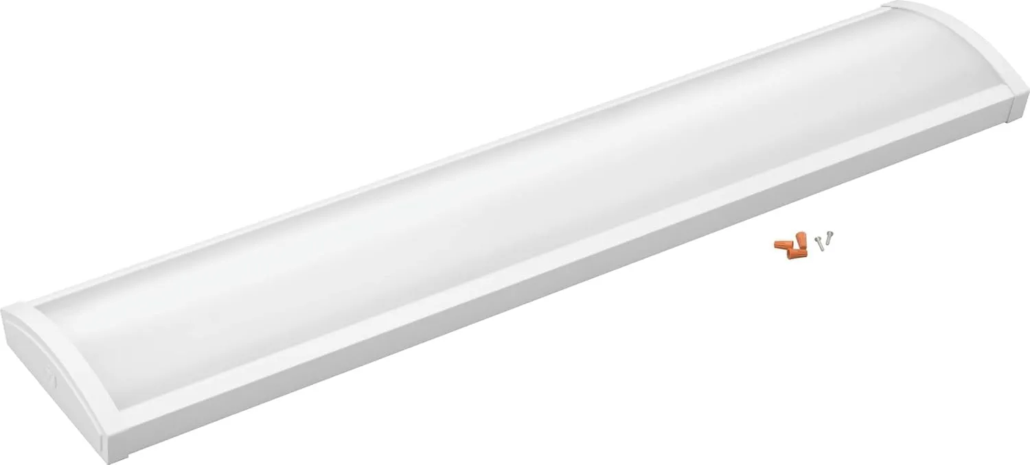 Lithonia Lighting 4-Foot FML4W 10-Inch Wide Housing 4000K Cool White LED Wraparound 5000LM with 0-10 Volt Dimming, White (FML4W 48 5000LM 840 ZT MVOLT)