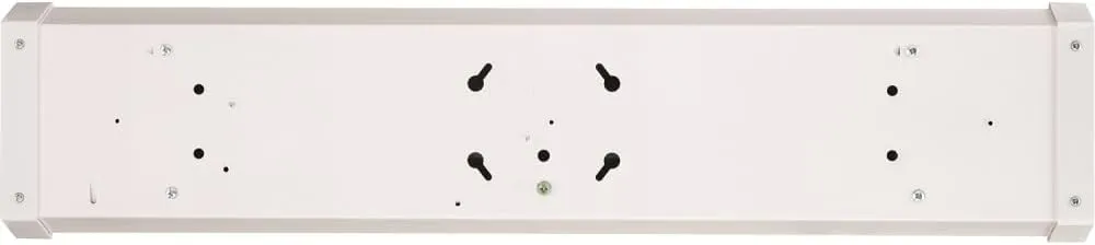Lithonia Lighting 4 Foot LED Light Fixture, Low-Profile Linkable LED Wraparound Flush Mount Ceiling Light, Adjustable Lumens, Selectable White Color, 120V, 48-Inch (FMLWL LNK 48 ALO4 8SWW2)