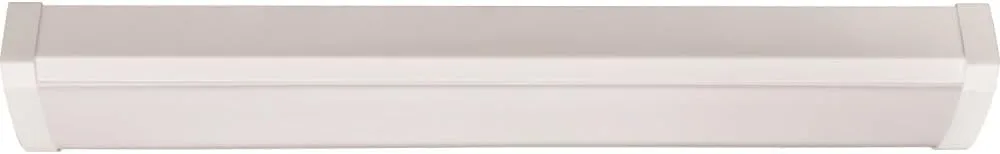 Lithonia Lighting 4 Foot LED Light Fixture, Low-Profile Linkable LED Wraparound Flush Mount Ceiling Light, Adjustable Lumens, Selectable White Color, 120V, 48-Inch (FMLWL LNK 48 ALO4 8SWW2)