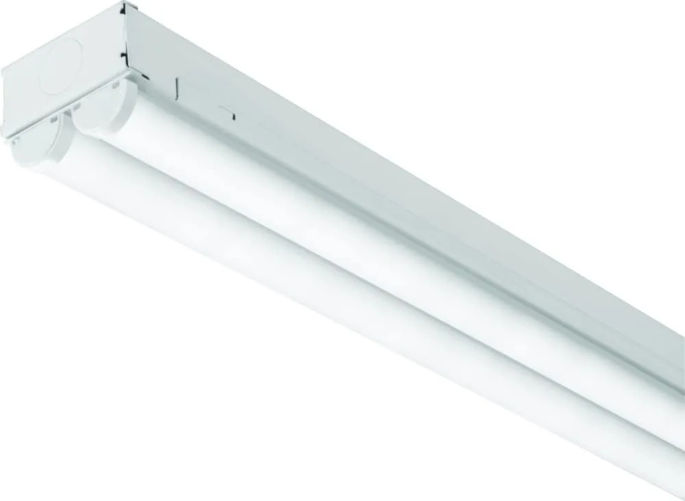 Lithonia Lighting 4ft Light Fixture, LED Strip Light, MVOLT, 4000K Cool White Light 4-Foot, 2-Light, White (MNSL L48 2LL MVOLT 40K 80CRI M6)