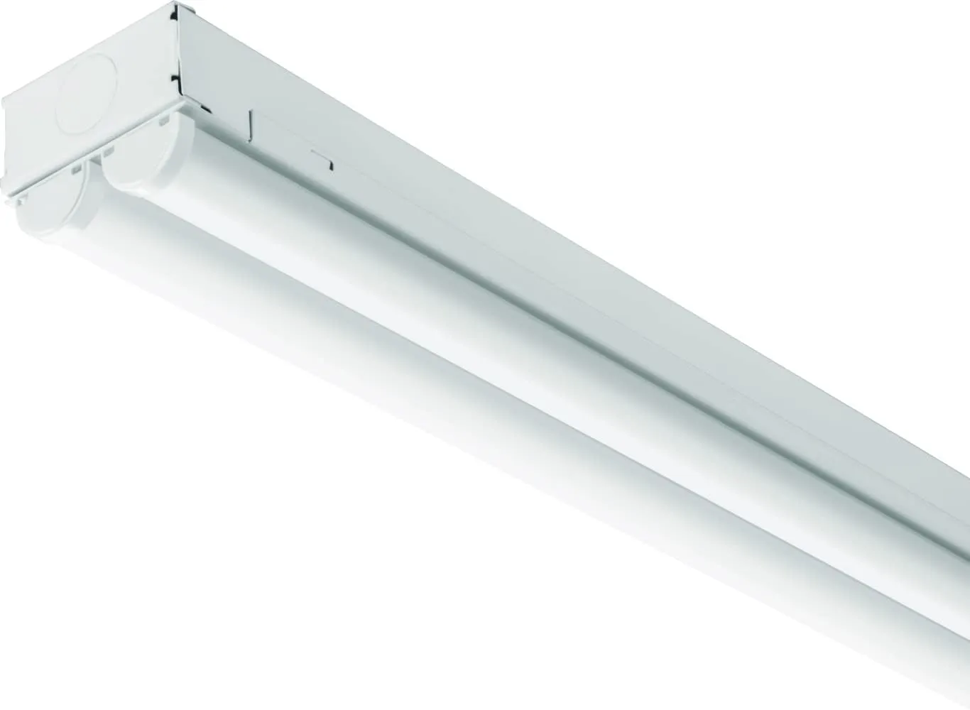 Lithonia Lighting 4ft Light Fixture, LED Strip Light, MVOLT, 4000K Cool White Light 4-Foot, 2-Light, White (MNSL L48 2LL MVOLT 40K 80CRI M6)