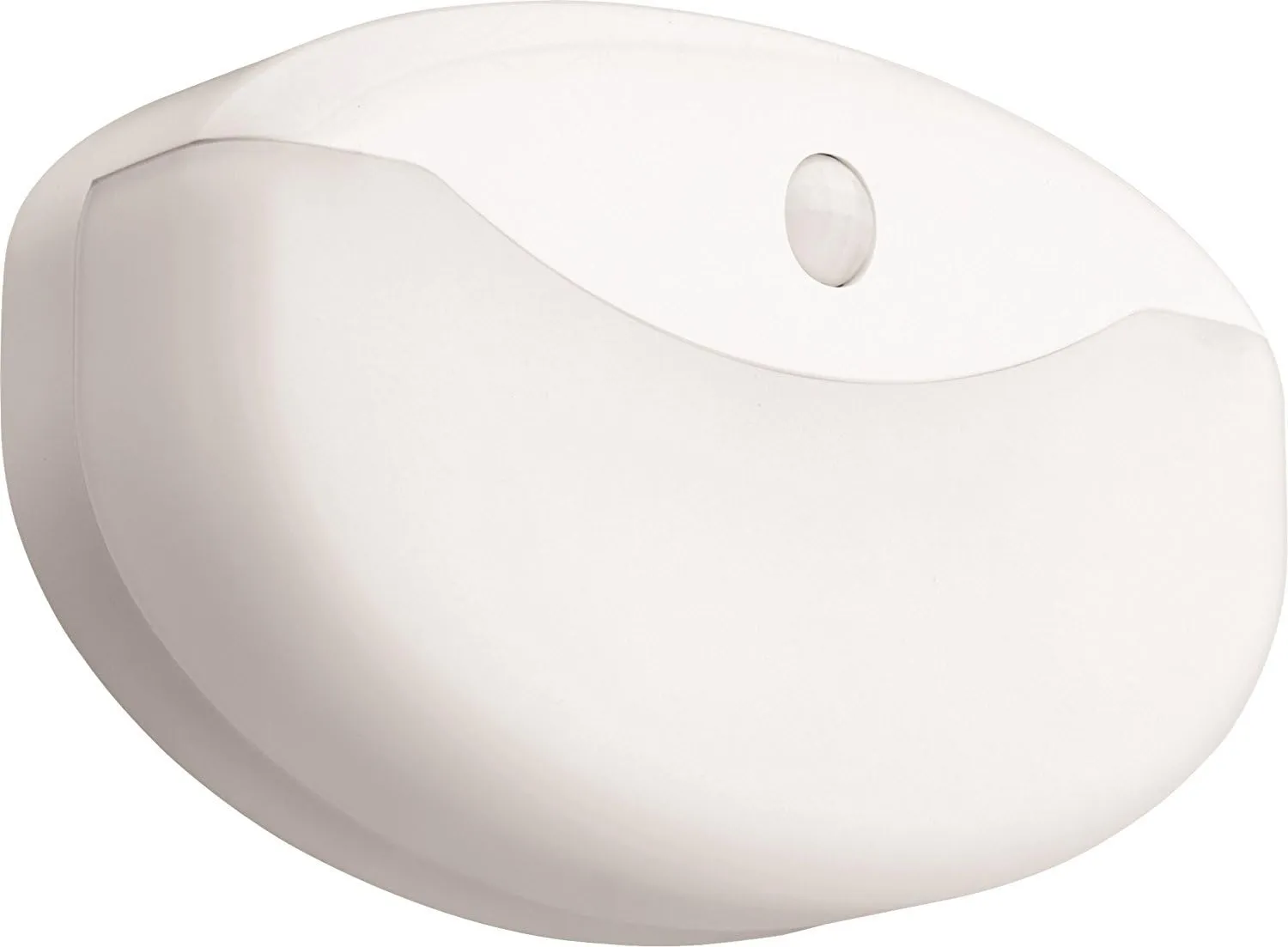 Lithonia Lighting 7 Inch Flush Mount LED Ceiling Light with Motion Sensor,120 Volts, 10 Watts, Wet Listed, 575 Lumens, White (FMMCL 840 PIR M4)
