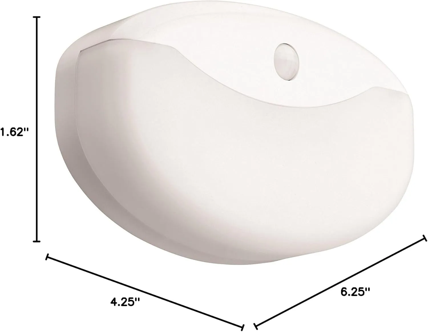 Lithonia Lighting 7 Inch Flush Mount LED Ceiling Light with Motion Sensor,120 Volts, 10 Watts, Wet Listed, 575 Lumens, White (FMMCL 840 PIR M4)