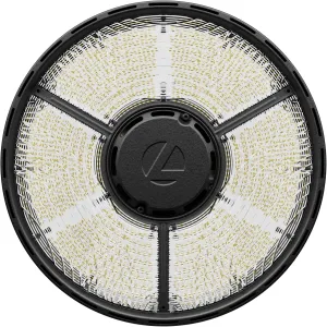 Lithonia Lighting Compact Pro Round LED High Bay Light, Ceiling Lighting Fixture, Adjustable 21000/24000/27000 Lumens, Selectable 4000K/5000K, UVOLT 120–347V, Black (CPRB ALO14 UVOLT SWW9 80CRI DBL)