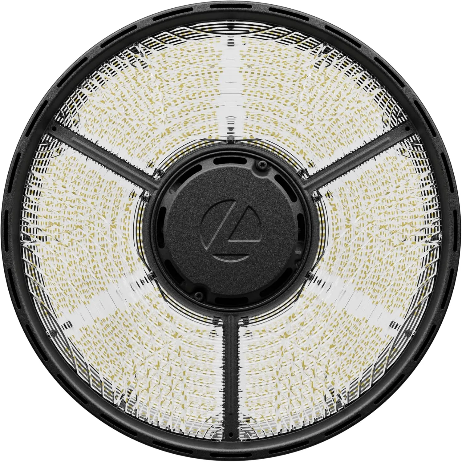 Lithonia Lighting Compact Pro Round LED High Bay Light, Ceiling Lighting Fixture, Adjustable 21000/24000/27000 Lumens, Selectable 4000K/5000K, UVOLT 120–347V, Black (CPRB ALO14 UVOLT SWW9 80CRI DBL)