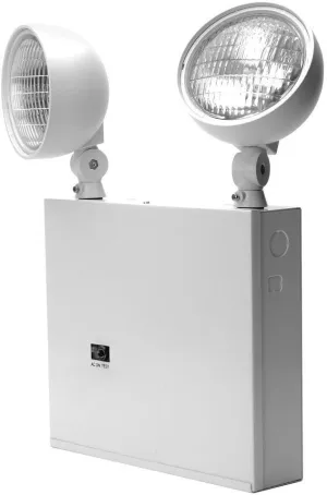 Lithonia Lighting ELT618NY M2 Incandescent Two Head Emergency Lighting Unit, White