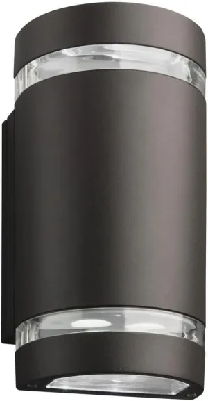 Lithonia Lighting OLLWU P1 40K DDB M6 LED Outdoor Cylinder Up and Down Light, MVOLT 4000K, 9W, Dark Bronze, Downlight