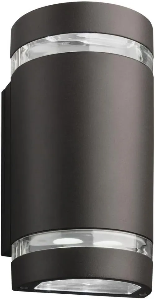 Lithonia Lighting OLLWU P1 40K DDB M6 LED Outdoor Cylinder Up and Down Light, MVOLT 4000K, 9W, Dark Bronze, Downlight