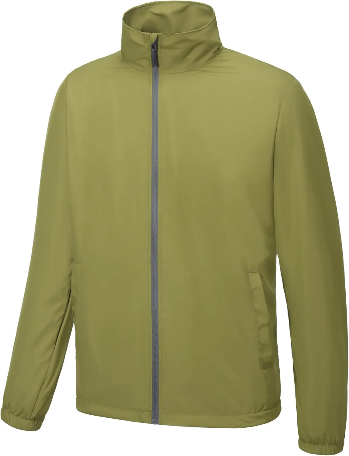 Little Donkey Andy Men’s Lightweight Breathable Windbreaker Golf Jacket UPF50  Windproof Outdoor Running Coat
