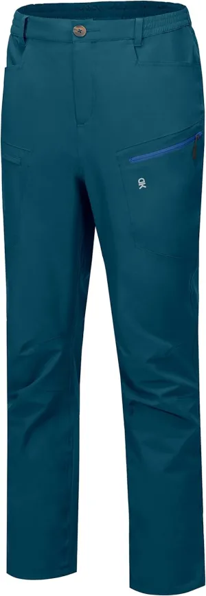 Little Donkey Andy Mens Rain Pants Waterproof Lightweight Breathable Rainproof Pants for Hiking Golf Fishing Cyan Blue L