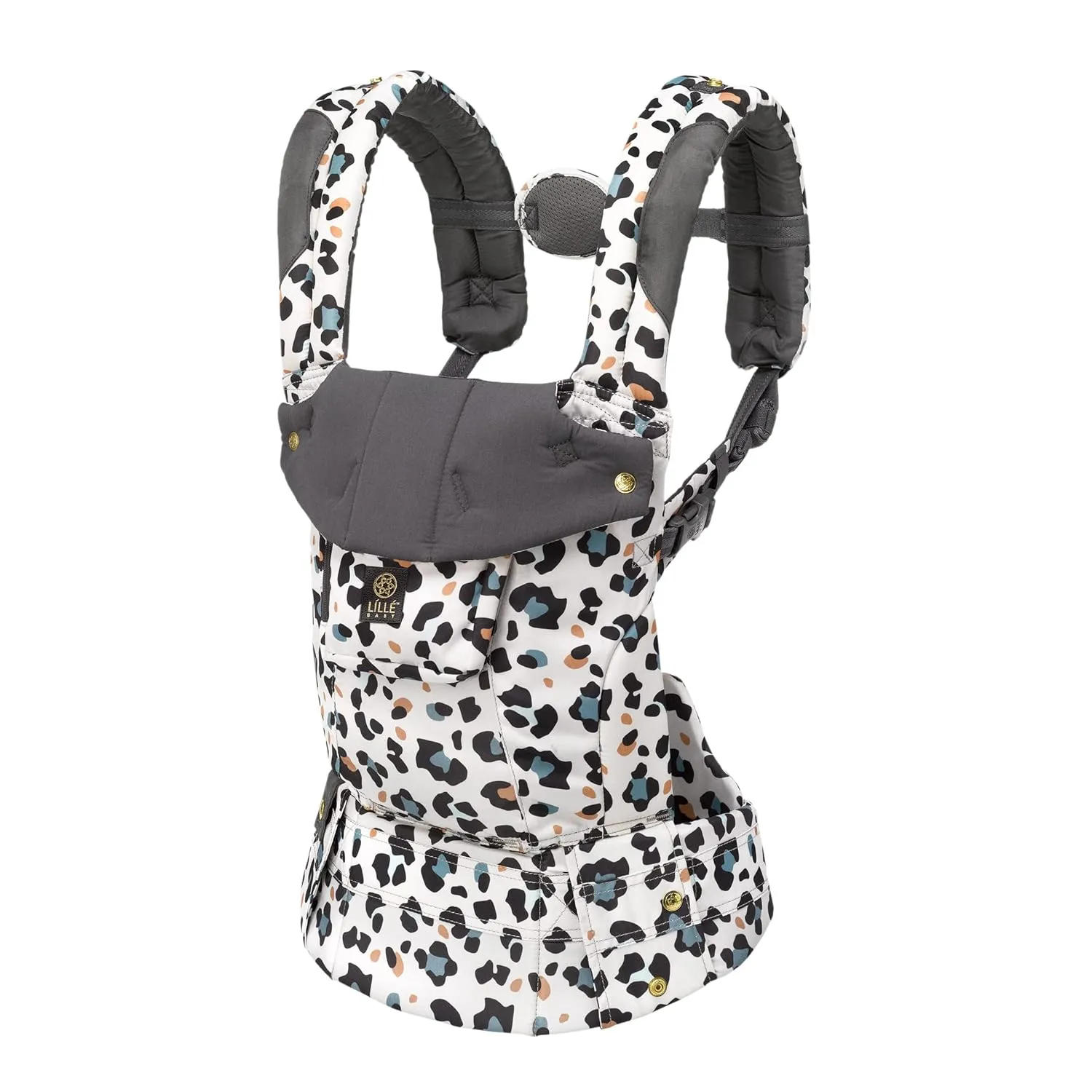LÍLLÉbaby Complete 6-in-1 Ergonomic Baby Carrier Infant to Toddler with Lumbar Support (7-45 Pounds), 360 Degree Baby Wearing, Inward and Outward Facing (Desert Leopard)