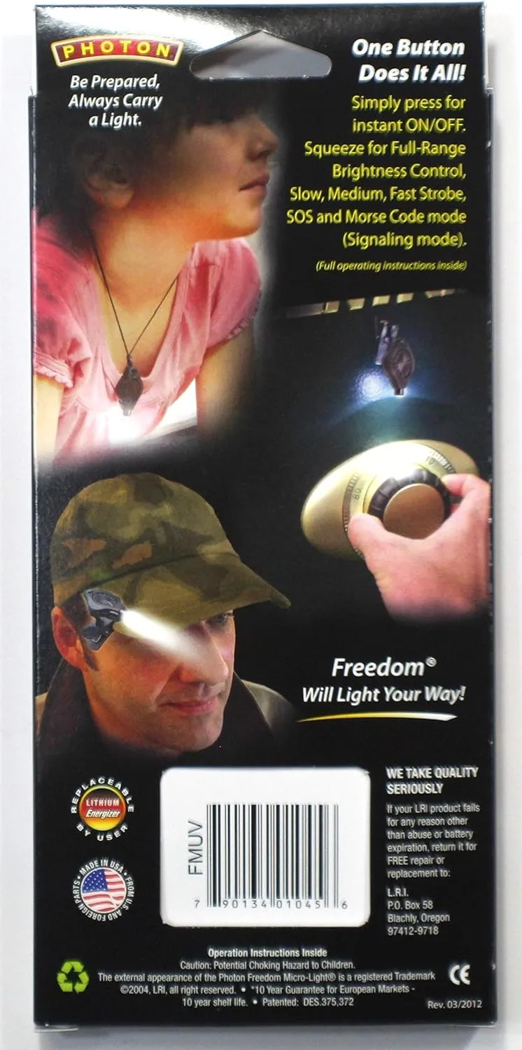 LRI FMUV Photon Freedom LED Keychain Micro-Light with Covert Nose, Ultraviolet Beam