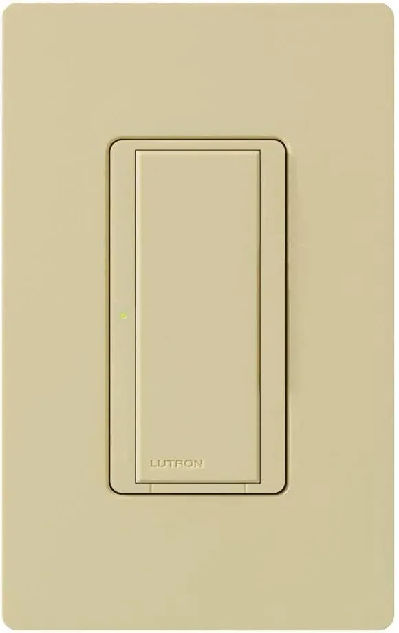 Lutron Maestro Digital Switch, 8A Single Pole/Multi Location, MA-S8AM-IV, Ivory