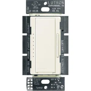 Lutron Maestro LED  Dimmer Switch for Dimmable LED, Halogen and Incandescent Bulbs, 150W/Single-Pole or Multi-Location, MACL-153M-BI, Biscuit