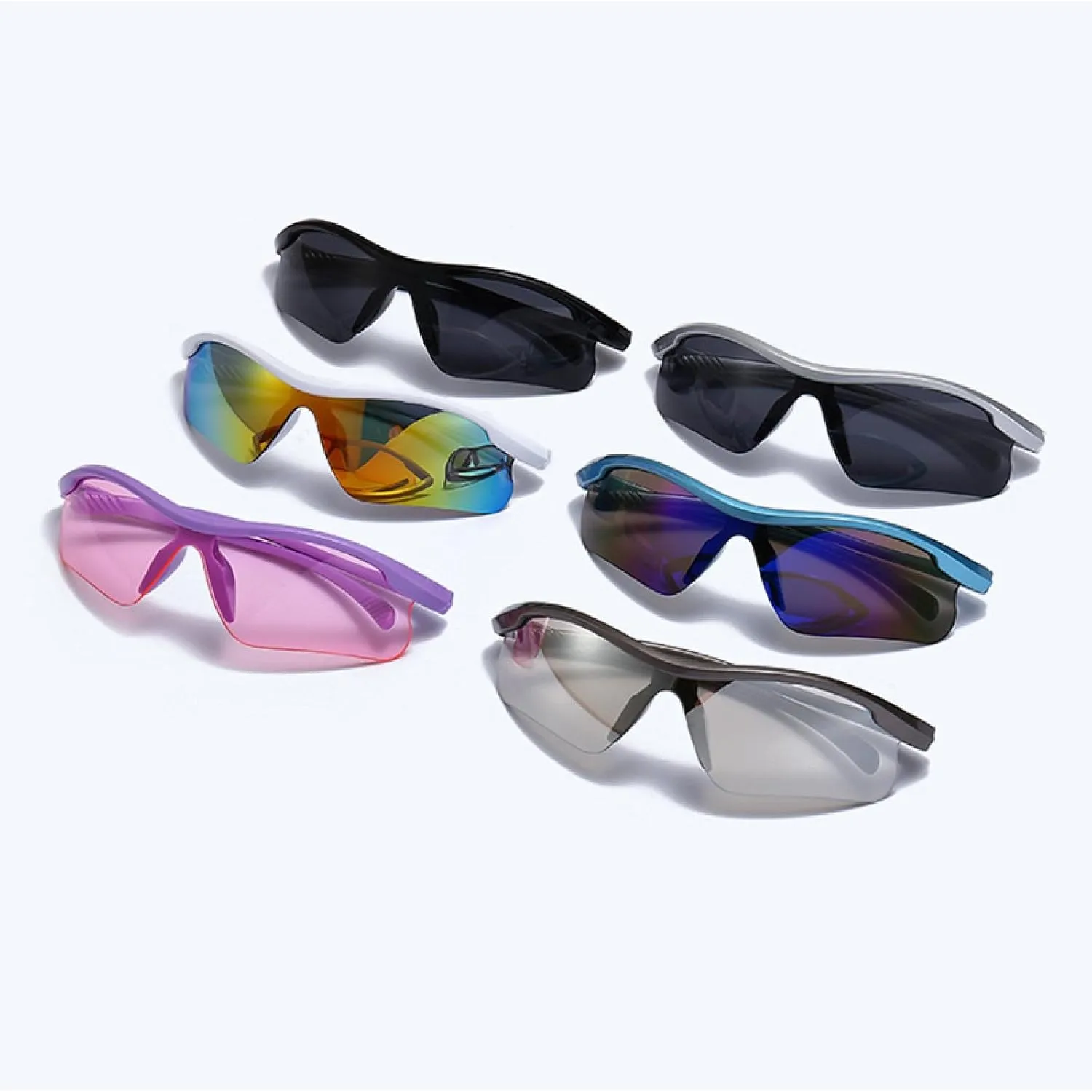 Luxury Punk Sunglasses Women One Piece Sun Glasses Uv400 Unisex Shades Eyewear Fashion Eyeglasses