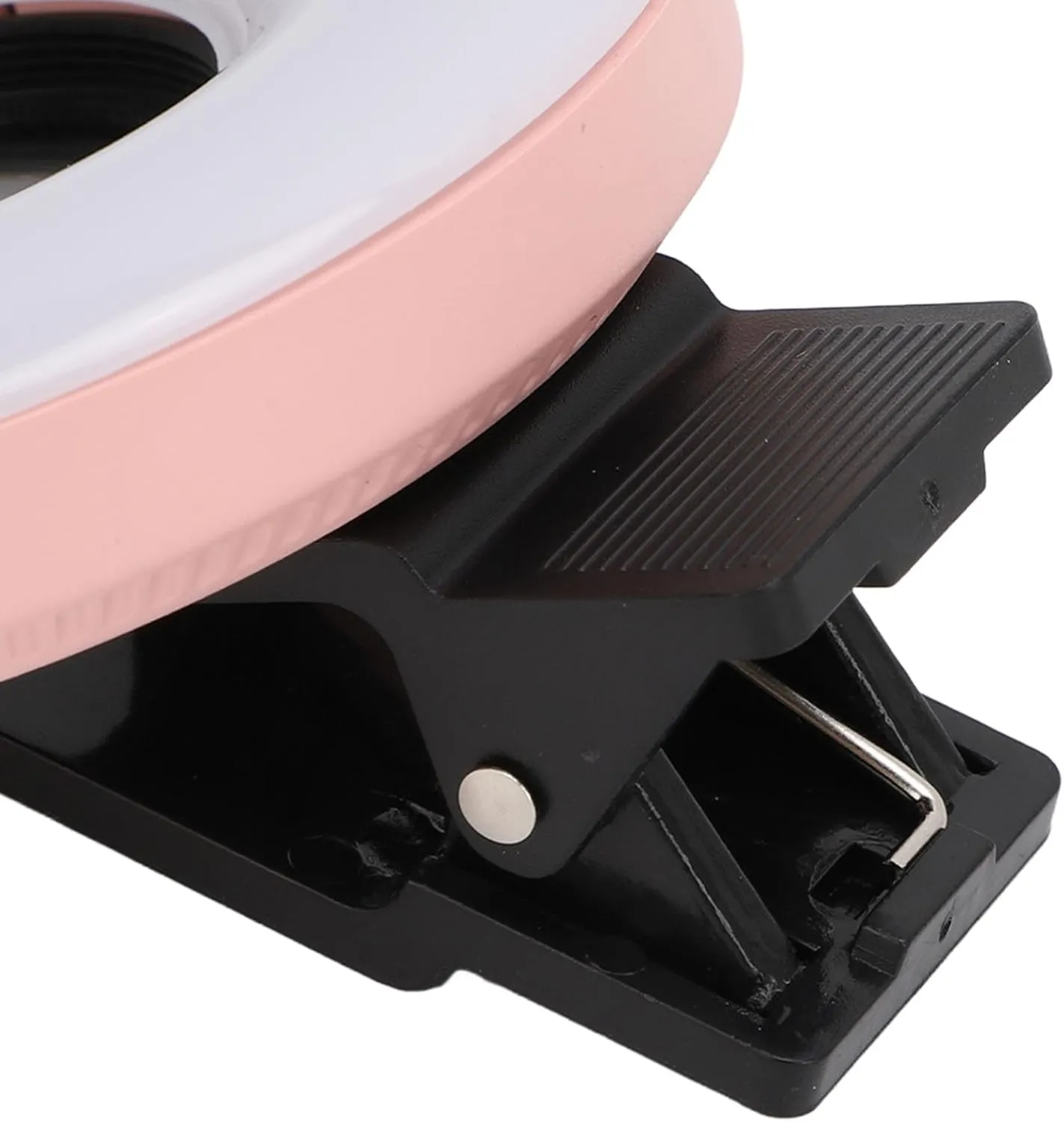 Macro Lens 15X Zoom LED Fill Light 3 Light Modes 5 Brightness Levels USB 200mAh Phone Macro Lens with Clip for Eyelash Jewelry Photography (Pink)