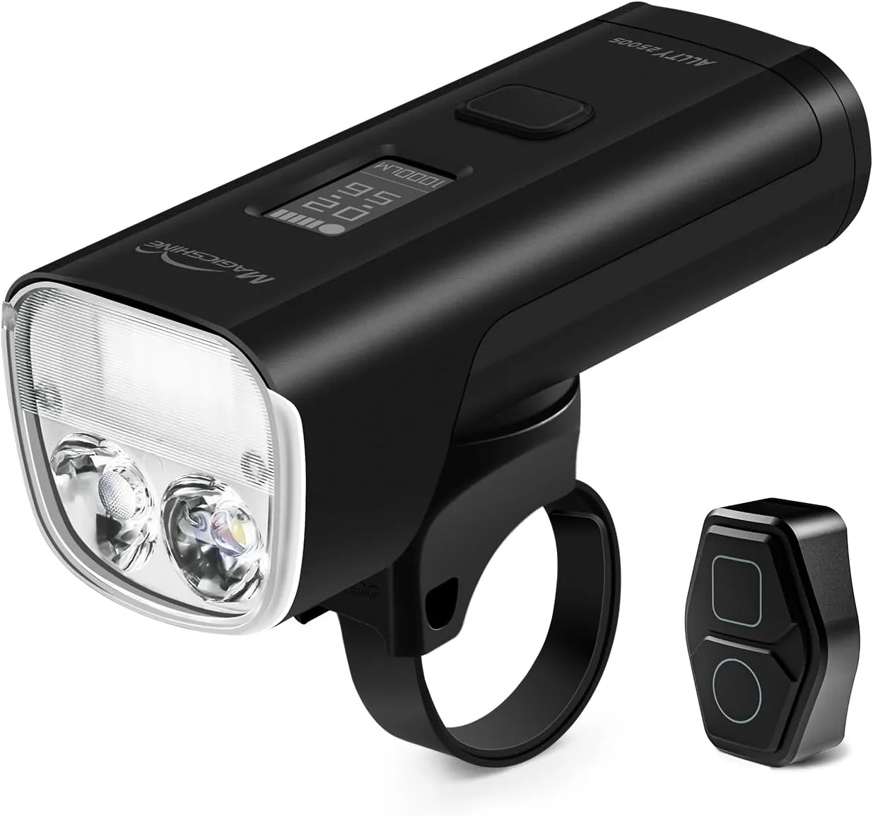 Magicshine ALLTY 1500S 2500S Bike Lights for Night Riding, Battery Replaceable | USB-C Rechargeable | Wireless &APP Control Compatible with Garmin/GoPro Mount for Road, MTB, Commuter Rider