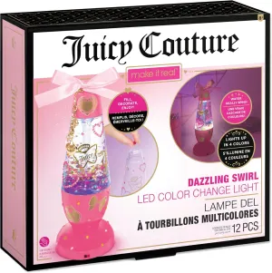 Make It Real: Juicy Couture Dazzling Swirl LED Color Change Light - Light Colors, Water Spins, Fill-Decorate-Enjoy, Room Décor, Girls & Kids Age 8 