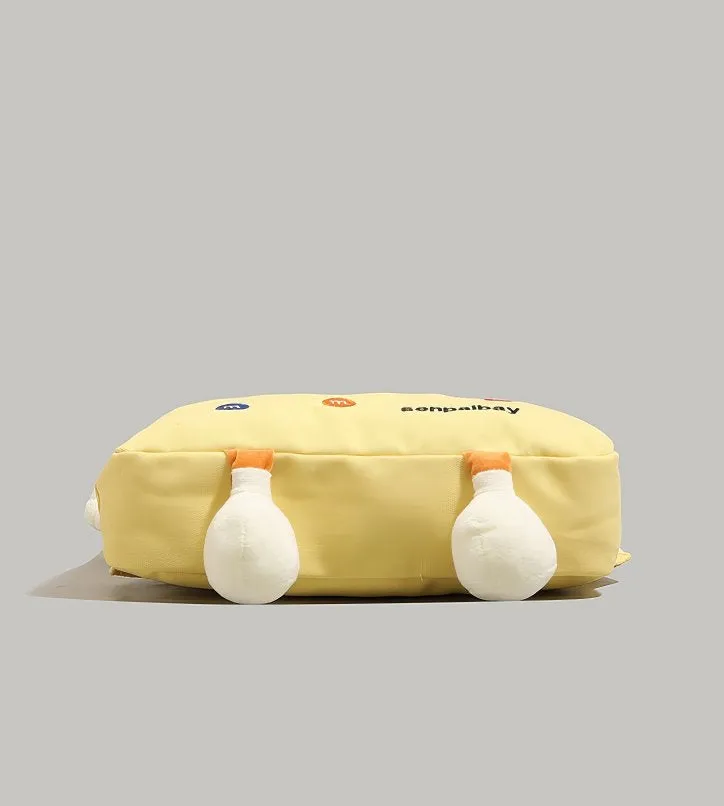 M&M's Inspired Cute Yellow Cartoon Schoolbag