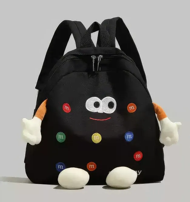 M&M's Inspired Cute Yellow Cartoon Schoolbag
