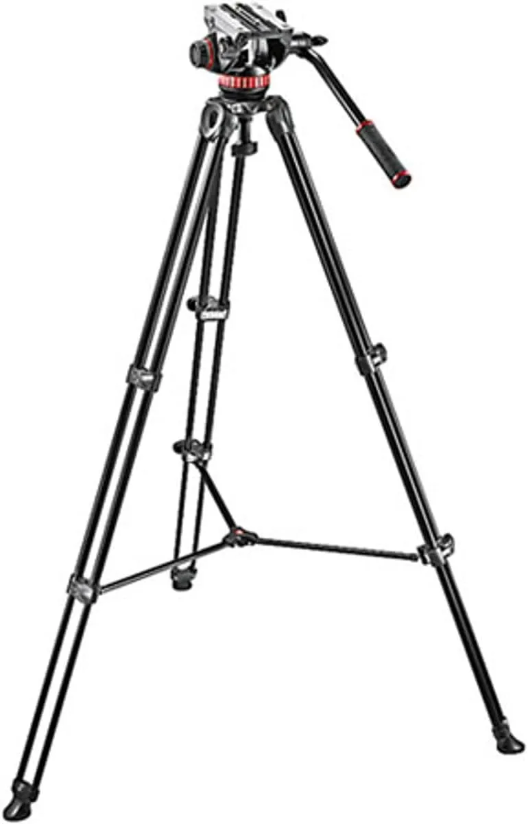 Manfrotto MVK502AM Video Telescoping Twin Leg Kit with 502 Video Head and Carry Bag