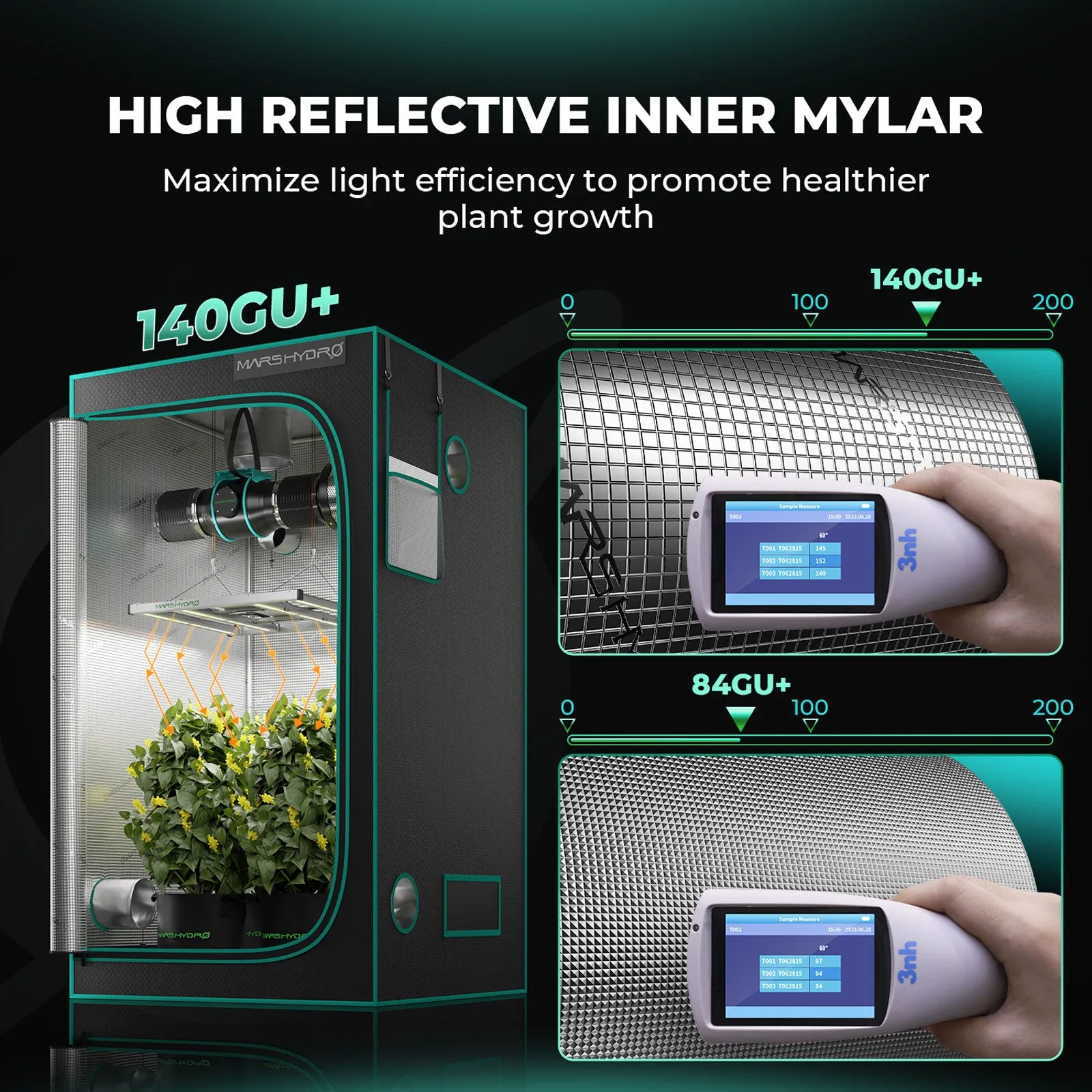 Mars Hydro Smart FC-E 3000 LED 300W 100x100x200cm / auginimo rinkinys