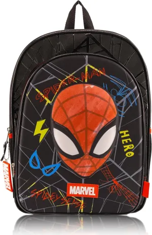 Marvel Spiderman Backpack for Boys, Girls, Unisex | Cute Spiderman Bag 16" Spiderman Backpack for Toddlers | Marvel Spiderman EVA Molded Backpack for School