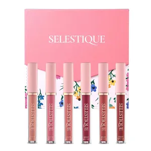 Matte Liquid Lipstick For Women, Set of 6 Colors from Nude to Dark Red, Waterproof Matte Lipstick Long Lasting, Non-Sticky and Fade-Resistant Formula – Lip Makeup Kit for Long Lasting Style, 6 pcs