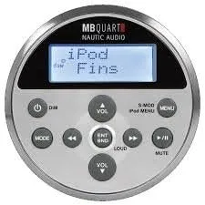 MB Quart WRC-S1 Compact Round Wired Remote for All MB Quart Marine Radios