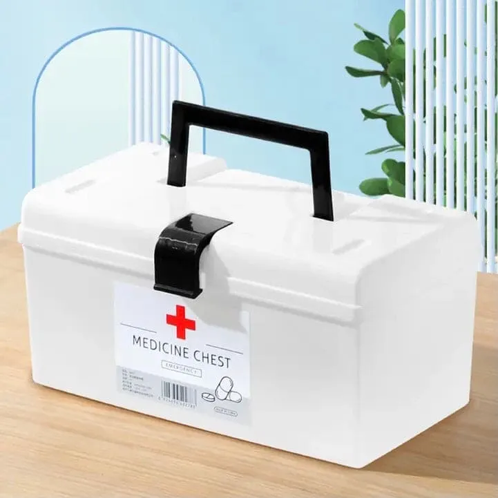 Medicine Cabinet Organizer, Household Large Capacity Medic Box, Portable First Aid Kit Emergency Box, Family Nursing Medicine Box, Dormitory Baby Medicine Storage Box