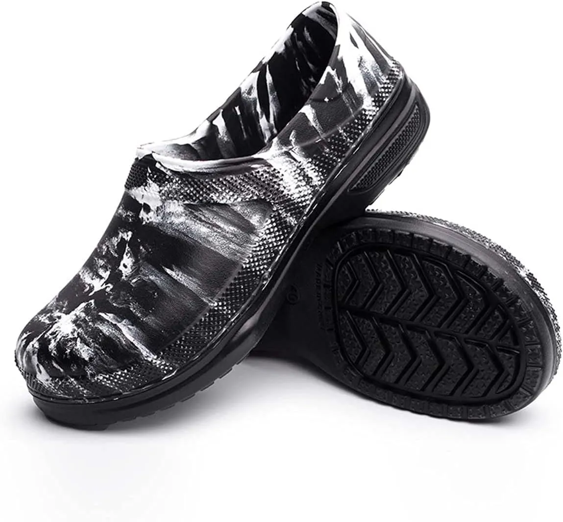 Meidiastra Mens Womens Slip Resistant Waterproof Chef Shoes Nurse Shoes Rain Shoes Work Clogs for Kicthen Garden