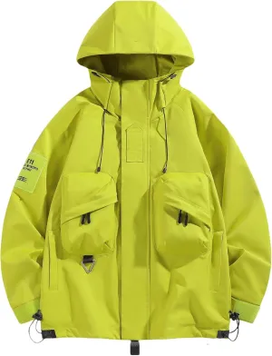 Men's And Women's Outdoor Sports Waterproof Hooded Raincoat Windproof Jacket